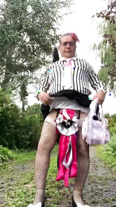 In an outfit with a new bubble skirt for an evening out