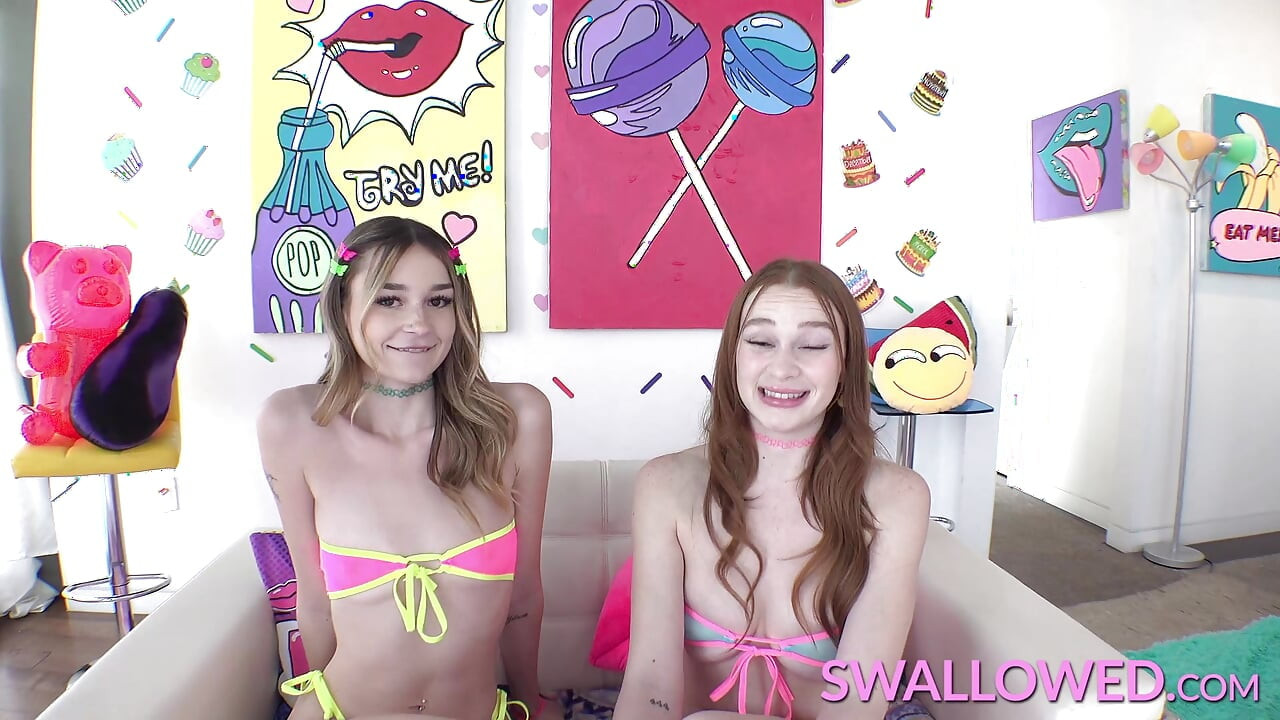 SWALLOWED Della Cate and Harley Love  Are Spit Swapping Sluts