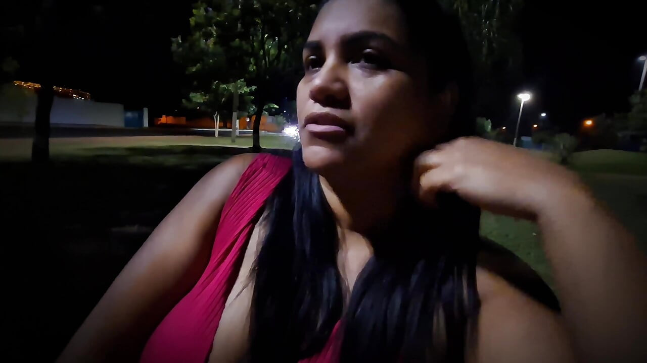 Nicoly Mattos Flashing Hairy Pussy and Big Tits in Square