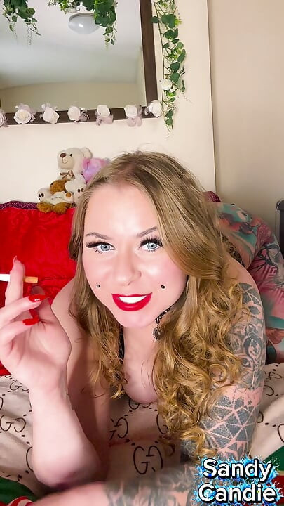 Solo Smoking, Squirting and Intense Orgasms.