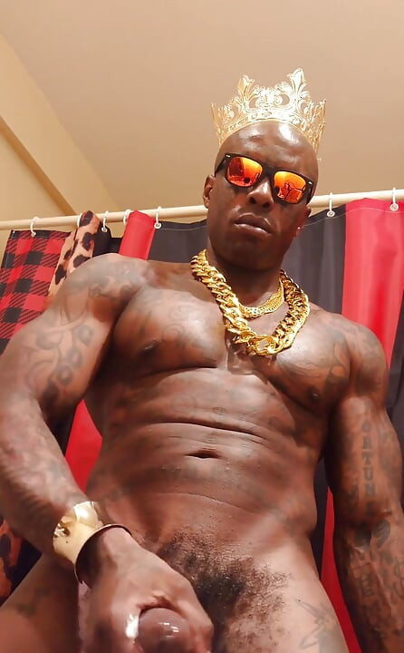 Bbc Worship Hallelujah Johnson - Tall Dark Chocolate Muscles Tattoos Hairy BBC Hallelujah Johnson Masturbating Solo