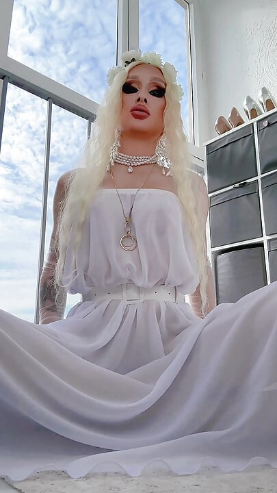 Sissy Jerk off big dick shemale cock tgirl cum fetish