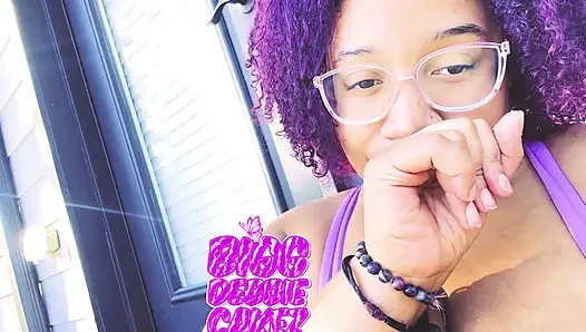 pretty bbw showing off her goodies