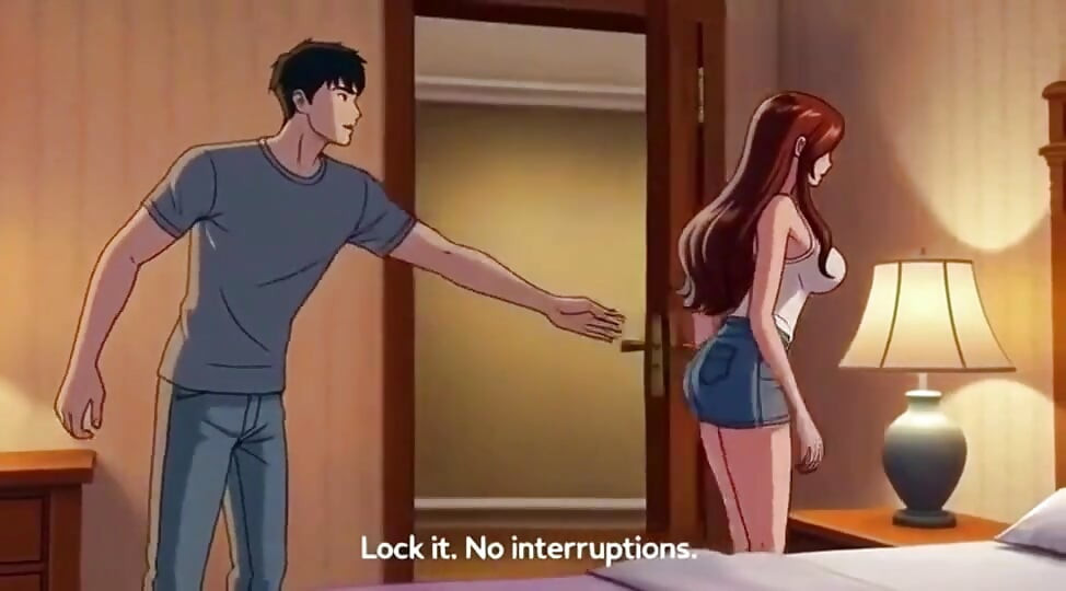 Stepbrother stepsister's dirty chat and seduce for fucking