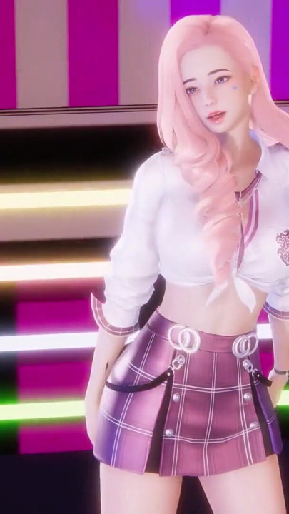 MMD NewJeans - ASAP - Seraphine Sexy Kpop Dance League of Legends Hentai Uncensored 4K 60FPS | Clip 1