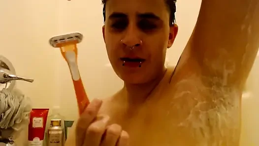Armpits Play Scrub and Shave