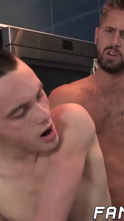 Daddy hunk stuffs his cock hungry stepson bareback | Clip 1