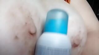 Deodorant between breasts