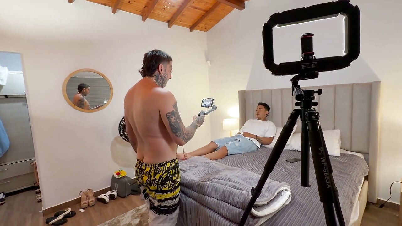Behind the Scenes: Horny Sister-in-law Teases Me with Her Sexy Lingerie to Fuck Her with My Thick Cock