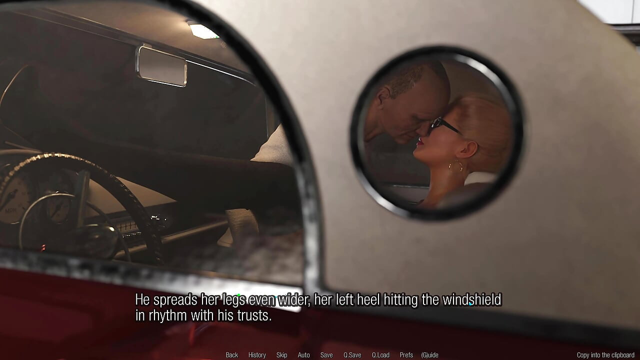 Vreemdgaande Sofia en Geheime Zaken - dag 9: corruptie lvl 4 - wilde hoer: de oude kioskman neuken in zijn auto