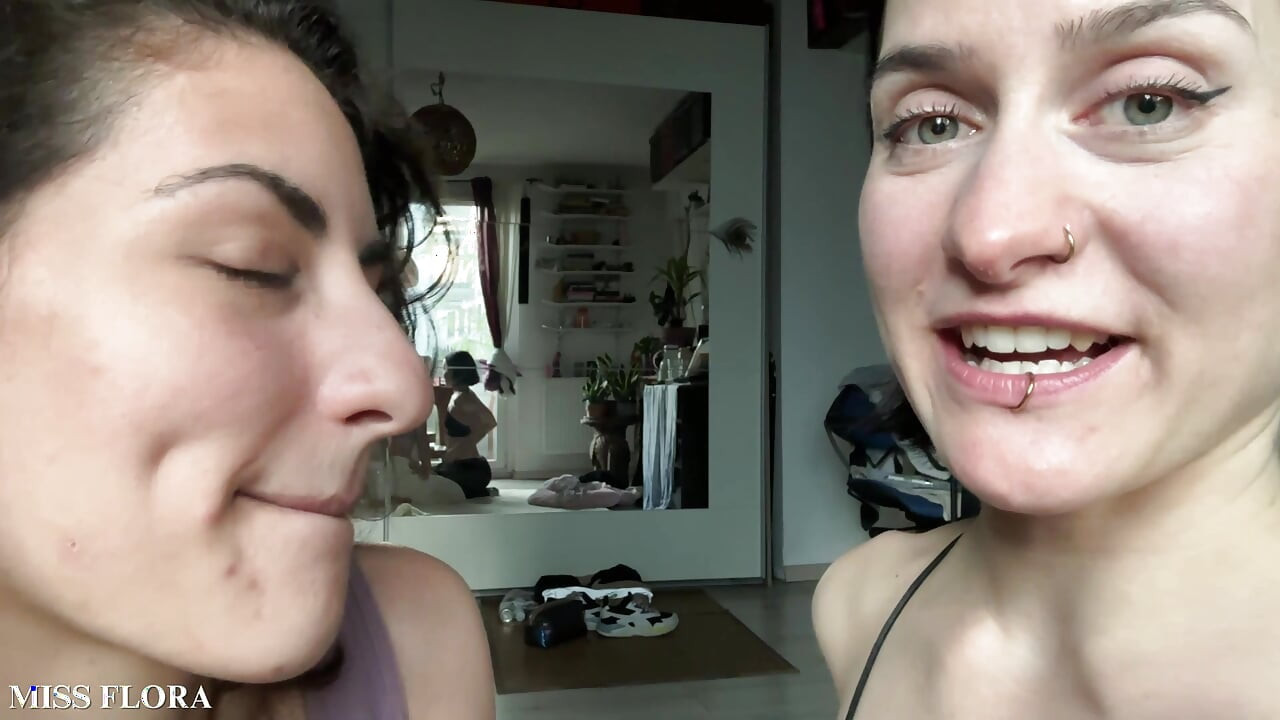 Lesbian Tongue Kissing Making Out with Tula Vida