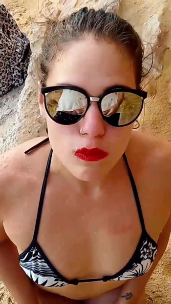 Jaw-dropping moment from "Vintage moments, drinking pee on the beach, posts "high risk" over 5 liters of pee!! VOL 2"