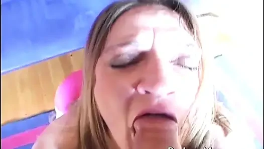 BBW MILF slut gets spanked and rims