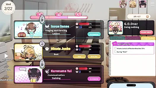 4 V-Lover Yui Rubs It In. Our MC walks in and sees Yui masturbating!