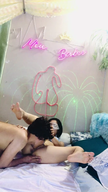 Captivating moment from "Singaporean girl seduces her lover"