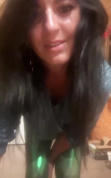 Shiny Leggings Cameltoe Dance Tease