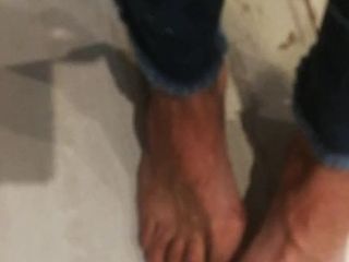 Freshly painted toenails