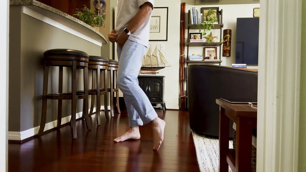 Showing My Beautiful Dick, Balls, Ass, Bare Feet