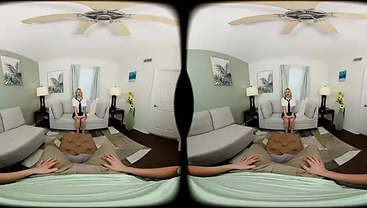 FORBVR - geile studentin mit dicken titten fickt deinen schwanz in pOV während der therapie