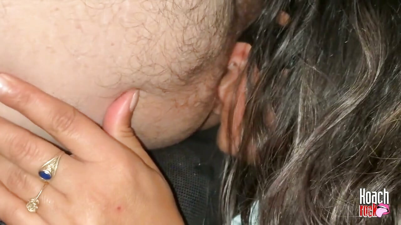 She Enjoys Deeply Smelling My Ass and Licking It Passionately