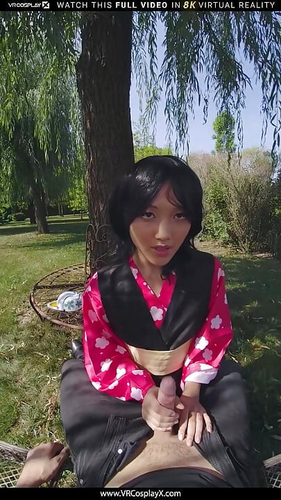 VRCosplayX Demon Slayer Mai Thai As Yaiba Makomo Became Hot And Lustful As Much As She Is Dangerous Part 1