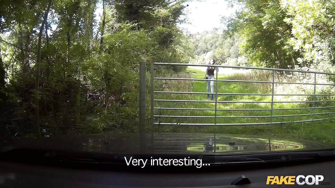 Fake Cop - Naughty Amateur Gets Bent Over the Car and Stuffed POV