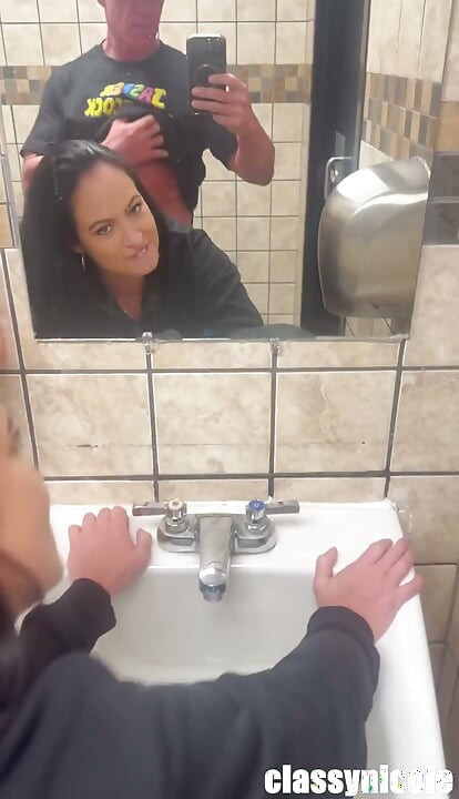 Waffle House POV Public Bathroom Fuck with Jasper and Nicole