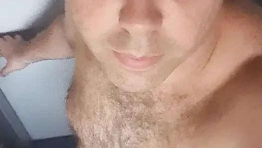 Boy nude in pubblic Bathroom