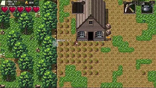 Fucking the Horny Farmer's Tits