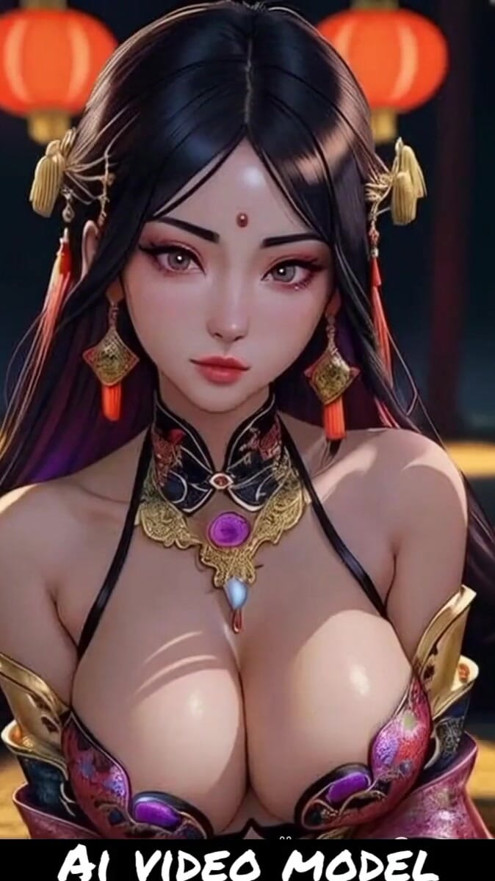 Beautiful Chinese girl model with big breast | Clip 1