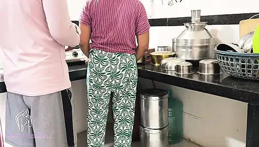 Komal wasn't cooking kitchen food, she was fucked from behind.