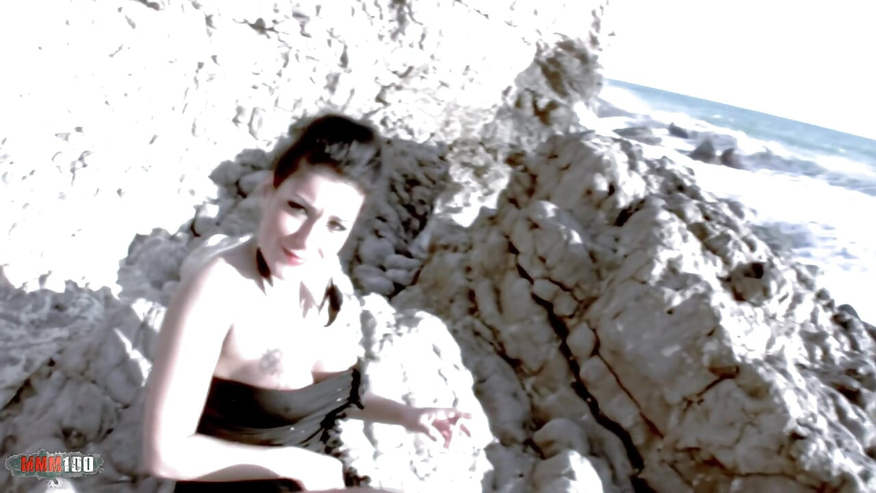 French Brunette Silvana Rodriguez Beach Blowjob & Anal Fucking Cumshot