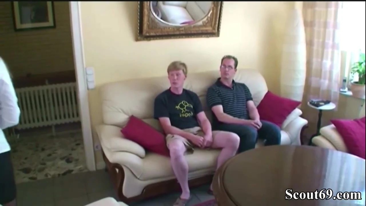 German Mother Fucks Step-Step Son and his School Friend