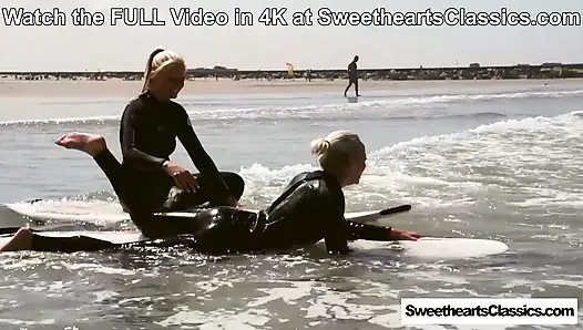 Surf’s Up! 4 Lesbian Cuties Cruising at SweetheartsClassics