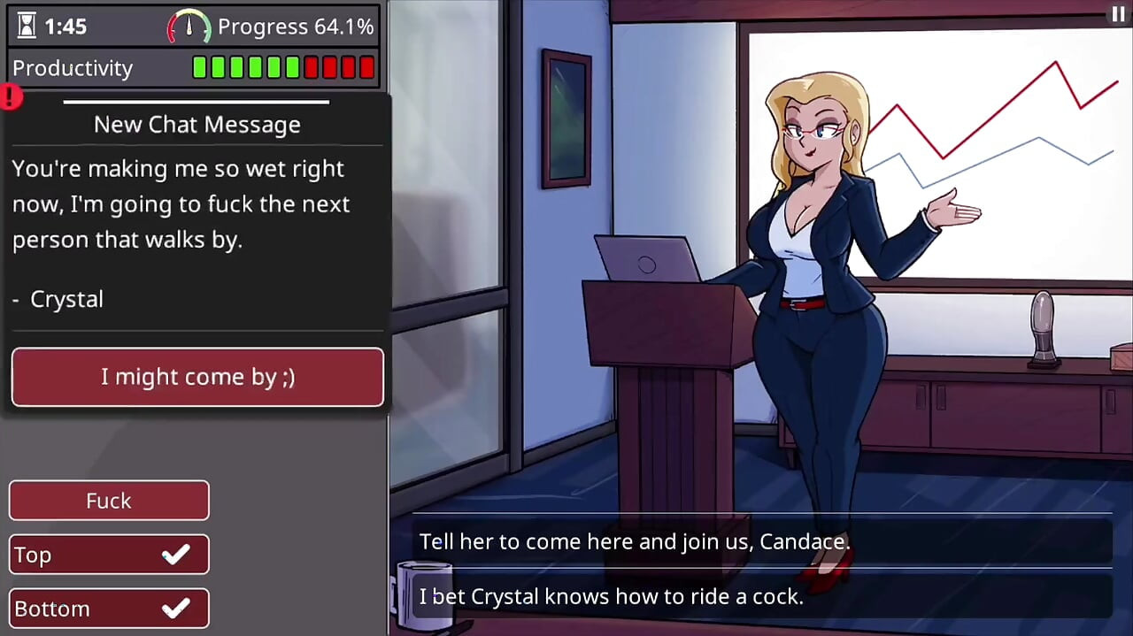 Girl with big boobs and big ass takes monster cock - barely working gameplay level 3