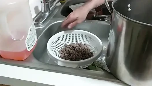 Приготовленная сперма 3 Leek Chili с маслянистой дрочкой