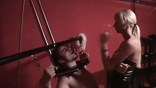 His mouth is her ashtray