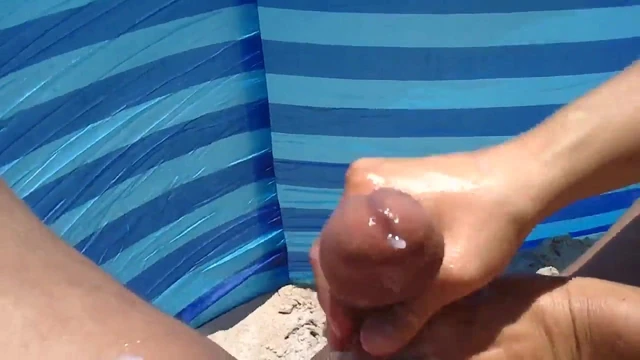 wife beach handjob cumshot