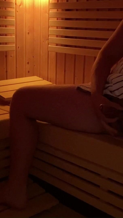 Jaw-dropping moment from "Public Exhibitionist in sauna with cock ring and urethral stimulation, public dick flash"