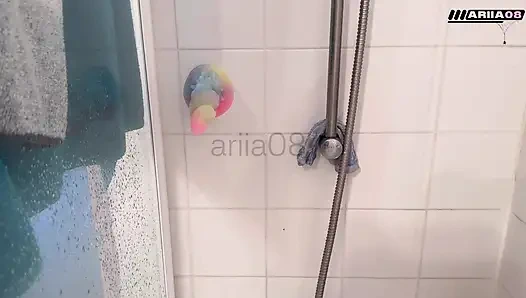 Küçük Fransız gotik testi, çift dildo popo ve vajina