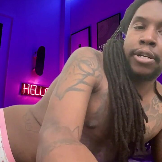 Ebony Solo Tease in Tight Thong - up Close & Personal