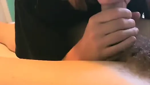 Blonde college slut drains my thick dick in her mouth