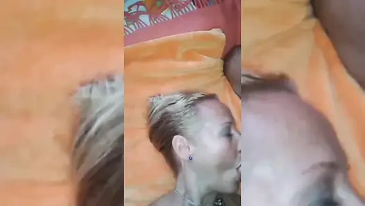 Amateur Blonde Wife Enjoys Sex