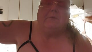 Gangstazz titty pump show, fat Belly Big Ass, dildo In the ass