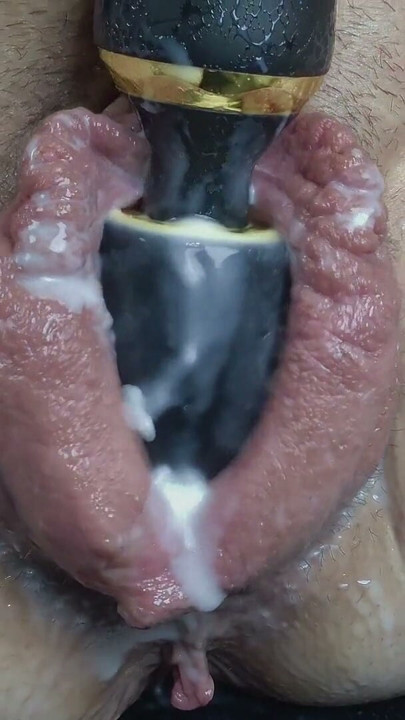 MILF Pumped Big Pussy, Huge Labia - Multiple Creamy Orgasms | Clip 2