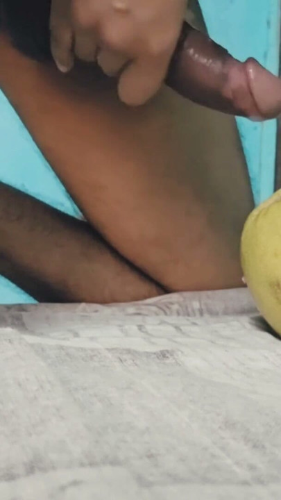 A Horny Fit  Guy Dig a Juicy Melon Badly, Made It's hole lose . Huge  Moaning  Until Cum On It | Clip 1