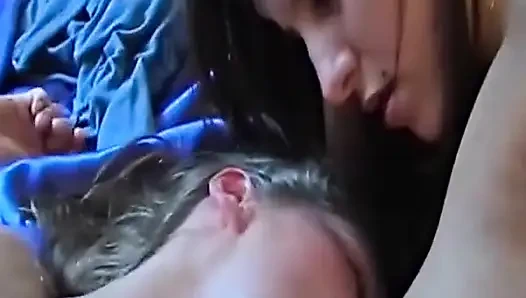 Two Beautiful and Slim German Chicks Pleasing a Cock with Amazing Moves