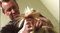 Horny blond trollop gets anal and facial cumshot