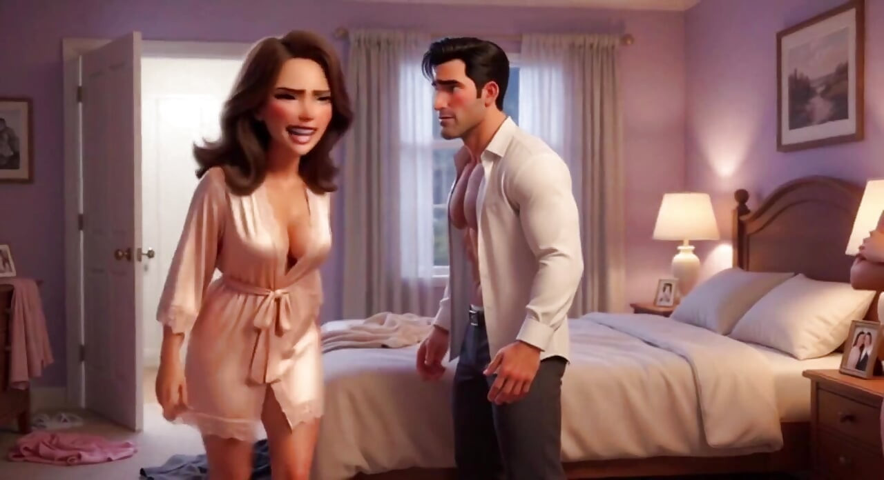 Stepdaughter Becomes the Virgin of the Porn Theater After Illicit Desire for Stepfather (ai Generated)