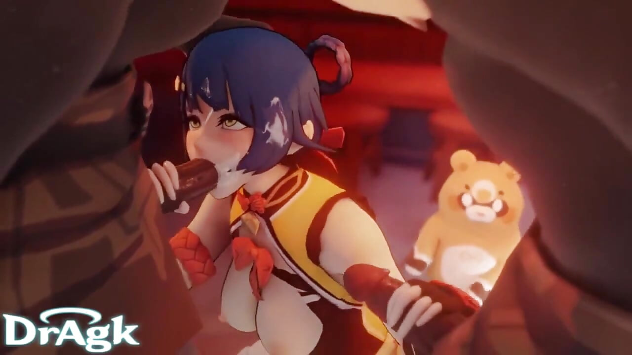 Xiangling animációs összeállítás Genshin Impact Hilichurl Hentai pornó